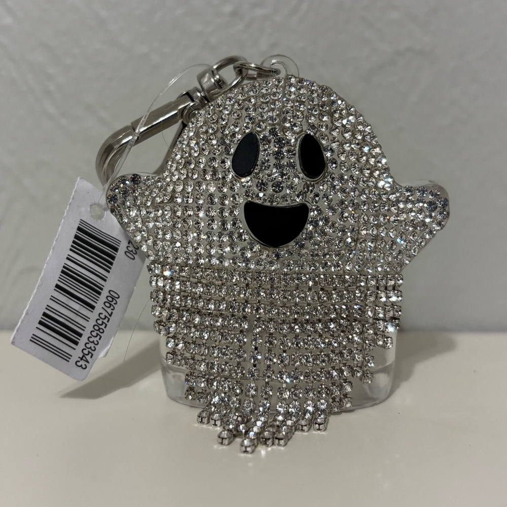 Bath & Body Works Bling Rhinestone Ghost Halloween Pocketbac Sanitizer Holder